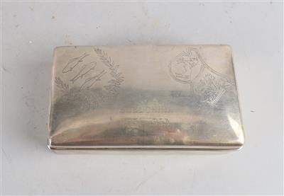 Silberkassette, Wang Hing  &  Co, - Antiquitäten