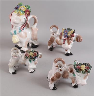 Vier Almkühe, Anzengruber Keramik, - Antiquariato