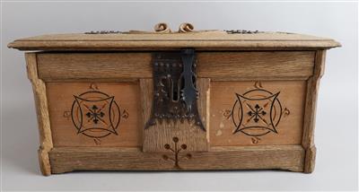 Holzschatulle, - Antiquitäten
