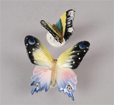Zwei Schmetterlinge, Aelteste Volkstedter Porzellan-Fabrik, - Antiques