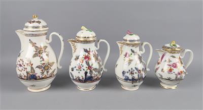 Vier Kannen mit Deckeln, Kaiserl. Manufaktur, Wien um 1800 - Antiques