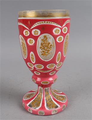 Pokal, Böhmen, 19. Jh., - Antiquitäten
