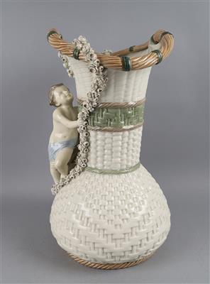 Große Vase mit Putti, Amphora, - Antiquitäten