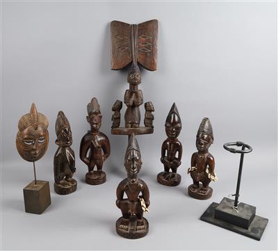 Konvolut Tribal Art, 7 Stück: - Antiquitäten