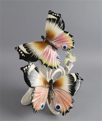 Schmetterlingspaar, Fa. Ens, Rudolstadt, Volkstedt, - Works of Art