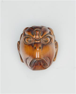 Karasu tengu Masken-Netsuke, Japan, Meiji Zeit (1868-1912) - Antiquariato