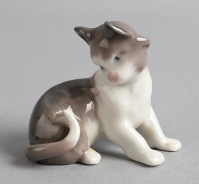 Sitzende Katze, Lladro, - Antiquitäten