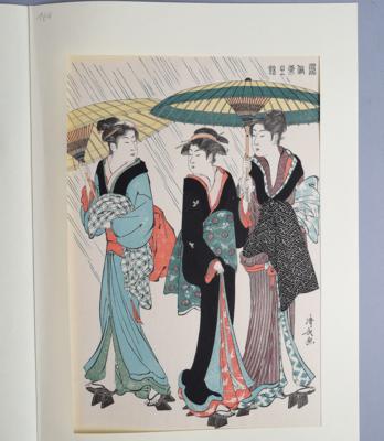 Vier japanische Farbholzschnitte, 20. Jh., Nachschnitte - Works of Art