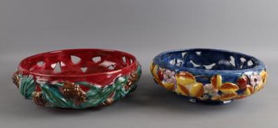 2 Obstschalen, Gmundner Keramik, 1939-49, - Starožitnosti