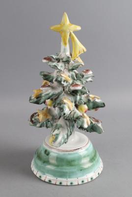 Weihnachtsbaum mit Spielwerk, Anzengruber Keramik, - Antiquariato