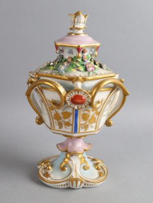 Potpourri-Deckelvase, Kaiserl. Manufaktur, Wien 1844, - Starožitnosti