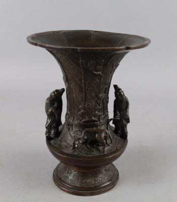 Bronzevase, China, späte Qing Dynastie, - Antiquitäten