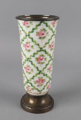 Vase mit französischer Silbermontierung, - Antiquariato