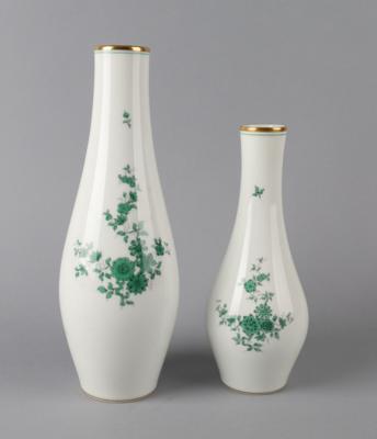Augarten - 2 Vasen Höhe 26,5 und 20,5 cm, - Works of Art