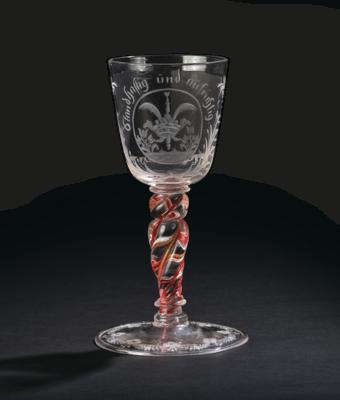 "Standhaftig und Aufrichtig" Pokal, Böhmen um 1720, - Starožitnosti