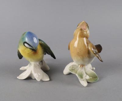 Zwei Vögel, Fa. Ens Rudolstadt, Volkstedt, - Antiquitäten