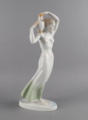 Weiblicher Akt mit Tuch und Vase, Herend, - Antiquariato