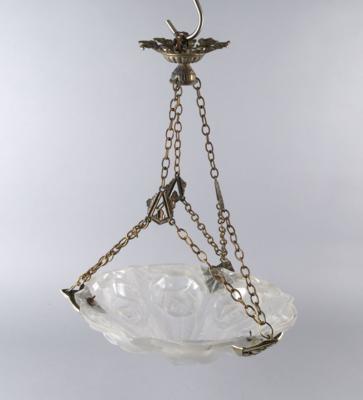Deckenlampe, Cristallerie de Compiégne, um 1930 - Starožitnosti