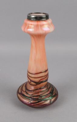 Vase mit Birminghamer Sterlingsilbermontierung, Glasfabrik Elisabeth, Kosten bei Teplitz, um 1900/05 - Starožitnosti