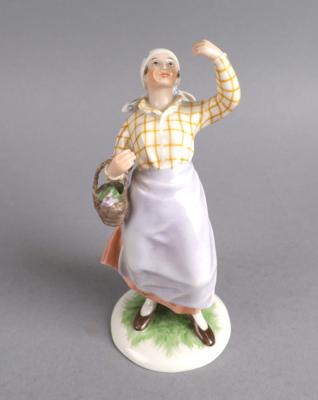 Lavendelverkäuferin, Wiener Porzellanmanufaktur Augarten, - Antiquariato
