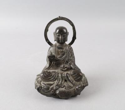 Kleine Bronzefigur des Buddha, - Antiquitäten