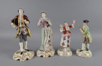 Vier Porzellanfiguren, Frankreich Ende 19./ Anfang 20Jh., - Antiquariato