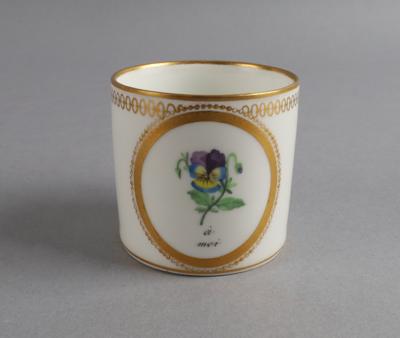 Tasse, Kaiserliche Manufaktur, Wien 1800, Sorgenthal - Antiquitäten