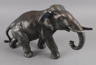 Elefant aus Sterlingsilber, Chantry Silversmiths Limited, London, 1998 - Antiquitäten