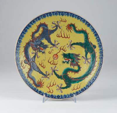 Teller, China, späte Qing Dynastie/Republik Periode, - Antiquariato