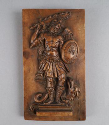 Kleines Relief mit Hl. Michael über Teufel, - Works of Art