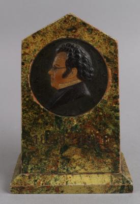 Holzstele mit Motiv von Franz Schubert, um 1900 - Works of Art