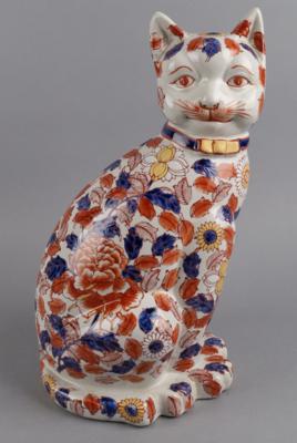 Sitzende Katze, China, 20. Jh., - Antiquariato