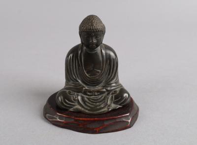 Kleine Bronzefigur Buddha Amida, Japan, Meiji Periode, - Antiquitäten