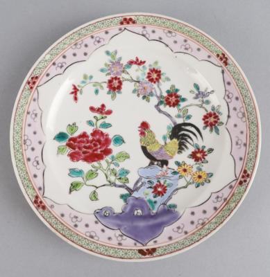 Famille rose Teller, China, - Antiquitäten