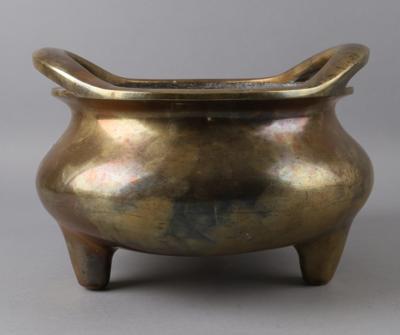 Bronze Weihrauchbrenner, China, 19./20. Jh., - Antiquitäten