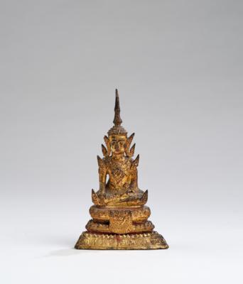 Buddha Shakyamuni, Thailand, Rattanakosin, 19. Jh., - Antiquitäten