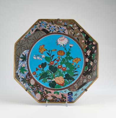 Cloisonne Wandteller, Japan, Meiji Periode, - Works of Art