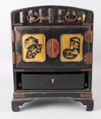 Japanisches Lackkästchen, - Antiquitäten