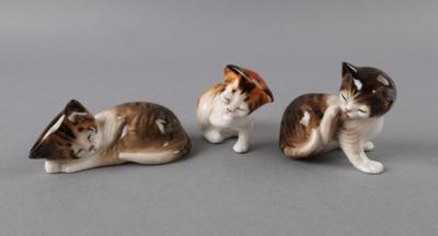 3 kleine Katzen, Royal Doulton, - Antiquitäten