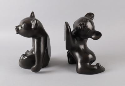 Paar Bärenbuchstützen, groß, Modellnummer: 276 A und B, Anzengruber Keramik, Wien, ab 1955 - Starožitnosti