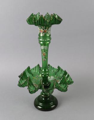 Tafelaufsatz mit integrierter Vase, - Antiquitäten