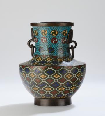 Champlevé Vase, Japan, 19. Jh., - Antiquitäten
