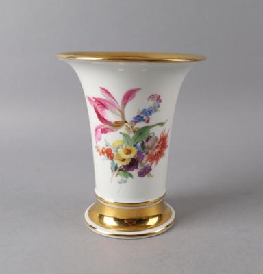 Vase mit Blumen Dekor, Meissen 19./ 20. Jh. - Antiquitäten