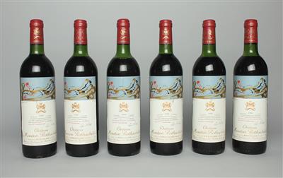 1981 Château Mouton Rothschild, 91 Wine Spectator-Punkte, 6 Flaschen in OHK - Die große DOROTHEUM Weinauktion powered by Falstaff