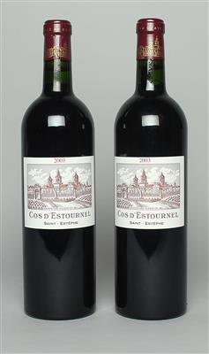2003 Château Cos d'Estournel, 95 Wine Enthusiast-Punkte, 2 Flaschen - Die große DOROTHEUM Weinauktion powered by Falstaff