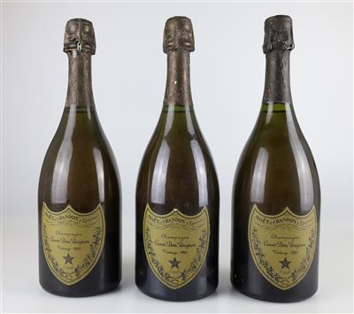1985 Champagne Dom Pérignon Vintage Brut, 95 Parker-Punkte, 3 Flaschen - Víno a lihoviny