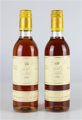 1990 Château d'Yquem, Bordeaux, 98 Parker-Punkte, 2 Flaschen halbe Bouteille - Víno a lihoviny