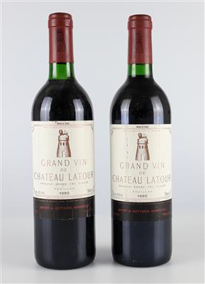 1990 Château Latour, Bordeaux, 98 Parker-Punkte, 2 Flaschen - Víno a lihoviny
