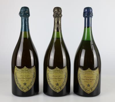 1969, 1966, 1964 Champagne Dom Pérignon Vintage Brut, Frankreich, 3 Flaschen - Vini e spiriti