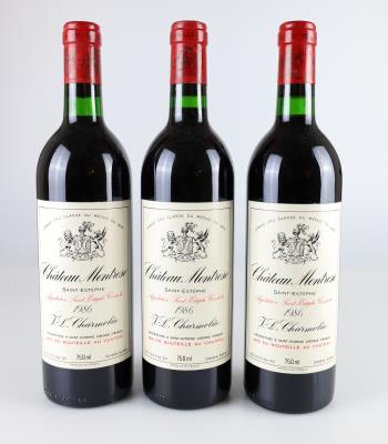 1986 Château Montrose, Bordeaux, 92 Cellar Tracker-Punkte, 3  Flaschen - Wines and Spirits